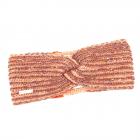 SEEBERGER | Bandeau � rayures multicolores rouge-brun