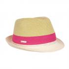 SEEBERGER | Chapeau de paille femme Trilby � rayures beige