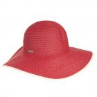 SEEBERGER | Chapeau en paille pour femme rouge
