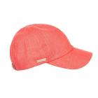 SEEBERGER | casquette en coton et lin corail