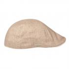 SEEBERGER | Casquette plate unisexe en coton-lin beige