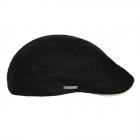 SEEBERGER | Casquette plate unisexe en coton-lin noir