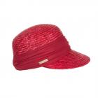 SEEBERGER | Casquette en paille pour femme rouge