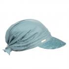 SEEBERGER | Casquette de paille pour femme avec bordure de paille et t�te en tissu pour une casquett anthracite