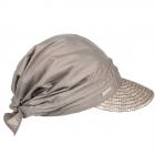 SEEBERGER | Casquette de paille pour femme avec bordure de paille et t�te en tissu pour une casquett boue