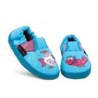 GIESSWEIN | Pantoufles pour enfants mod�le Atterwasch avec motif poisson en coton bleu clair