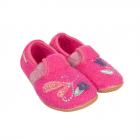 GIESSWEIN | Chaussons fille mod�le Schäftlarn slimfit avec motif libellule en laine vierge framboise