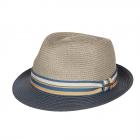 STETSON | Chapeau trilby Toyo bicolore protection UV 40+ gris