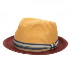 STETSON | Chapeau trilby Toyo bicolore protection UV 40+ rouge