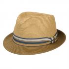 STETSON | Chapeau trilby Toyo bicolore protection UV 40+ marron