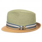 STETSON | Chapeau trilby Toyo bicolore protection UV 40+ vert