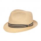 STETSON | Chapeau trilby en paille Player Toyo beige