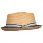 STETSON | Pork Pie Chapeau de paille pour homme marron