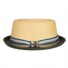 STETSON | Pork Pie Chapeau de paille pour homme olive