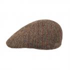 STETSON | Bonnet Texas Harris Tweed pour homme 100 % laine vierge marron