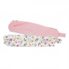Lot double d'�lastiques � cheveux en coton pour filles blanc