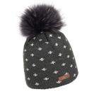 NORTON | Bonnet tricot� femme avec pompon anthracite