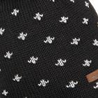 NORTON | Bonnet tricot� femme avec pompon noir