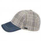 FASHION | Casquette visi�re pour homme au look � carreaux bleu