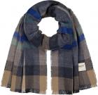 BARTS | Echarpe tiss�e pour hommes Design � carreaux avec franges gris fonc�