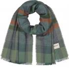 BARTS | Echarpe tiss�e pour hommes Design � carreaux avec franges olive