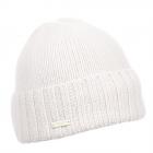 SEEBERGER | Bonnet en cachemire avec revers blanc laine