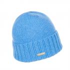 SEEBERGER | Bonnet en cachemire avec revers bleu clair