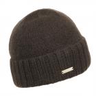 SEEBERGER | Bonnet en cachemire avec revers marron
