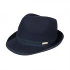 SEEBERGER | Chapeau trilby en feutre de laine pour femme bleu