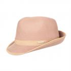 SEEBERGER | Chapeau trilby en feutre de laine pour femme camel