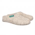 HAUNOLD | Chaussons en feutre 100% laine Made in Southtirol gris