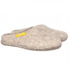 HAUNOLD | Chaussons en feutre 100% laine Made in Southtirol gris