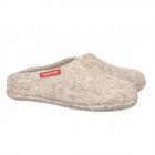 HAUNOLD | Chaussons en feutre 100% laine Made in Southtirol gris