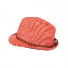 MAXIMO | Chapeau de paille pour gar�on Trilby rouge