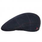 ALFONSO D'ESTE | Flatcap Casquette plate homme 100% laine vierge bleu
