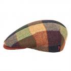 ALFONSO D'ESTE | Casquette plate � carreaux pour homme 100% laine vierge original