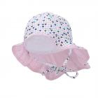 STERNTALER | Chapeau de soleil pour fille en blanc avec des coeurs color�s blanc