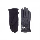 FASHION | Gants en nylon avec sangles noir