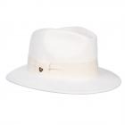 FASHION | Chapeau femme fedora unicolore blanc