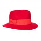 FASHION | Chapeau femme fedora unicolore rouge