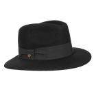 FASHION | Chapeau femme fedora unicolore noir