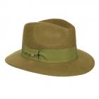 FASHION | Chapeau femme fedora unicolore vert