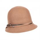 FASHION | Chapeau femme cloche avec bandeau camel