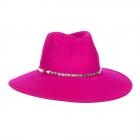 FASHION | Chapeau fedora femme � larges bords avec rivets pyramidaux 