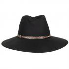 FASHION | Chapeau femme Fedora � bord tachet� noir