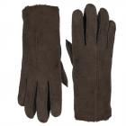 FASHION | Gants en cuir d'agneau douillet pour femme brun fonc�