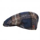 ALFONSO D'ESTE | Casquette plate �cossaise bleu