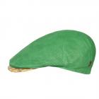 ALFONSO D'ESTE | ionio-24 Flatcap suedeforato verde 100%Leather vert