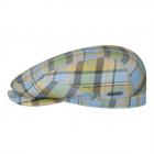STETSON | Casquette plate homme � carreaux 100% lin original