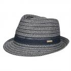 SEEBERGER | Viscosemix Braid Trilby bleu fonc�